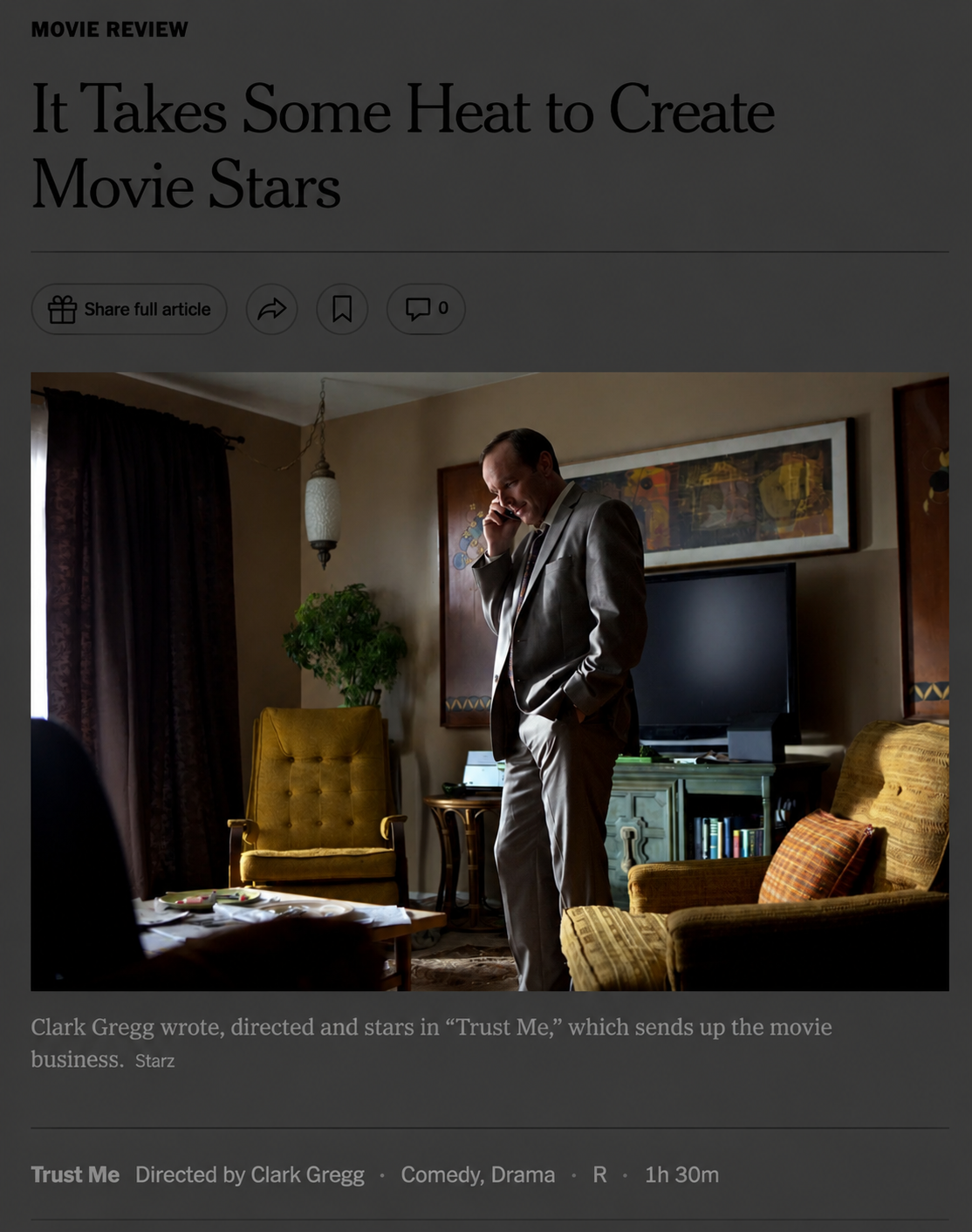 The New York Times — Trust Me review