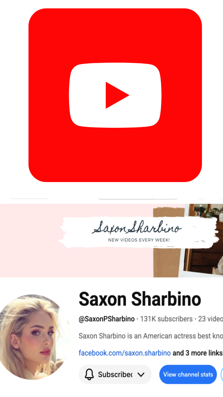 Saxon Sharbino on YouTube
